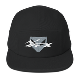 FXPRIME 5 PANEL CAMPER CAP, BLACK