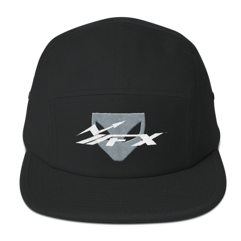 FXPRIME 5 PANEL CAMPER CAP, BLACK